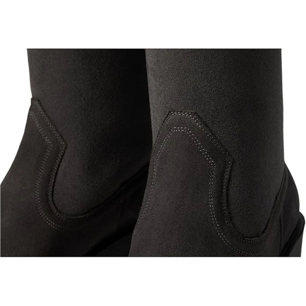 $598 La Canadienne Paton Western Boot Waterproof Suede Knee High Grey Heel 35.5 - Picture 5 of 16